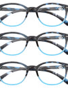 Reading Glasses Oval Frame Metal Rivet Men Readers Magnifying Eyeglasses with Black Diopter +0.5+0.75+2.25+2.75+5.