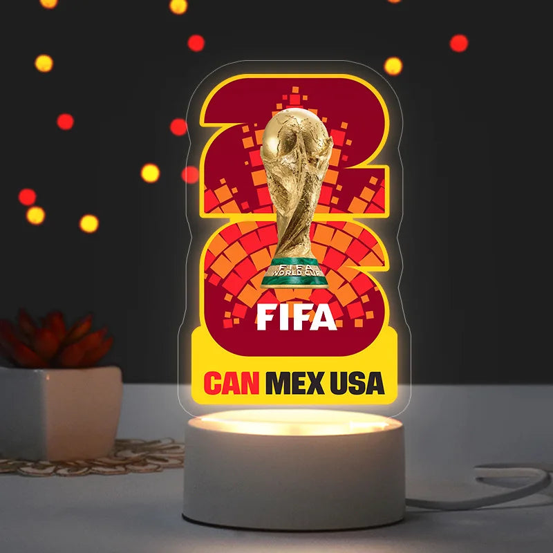 2026 Football Mascot Trophy LED Night Light Desktop Lamp Collectible Decoration