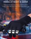 Outdoor Winter Warm Cycling Gloves Black Windproof Touchscreen Bicycle Gloves Camping Hiking Sport Running Motorcycle Gloves Men