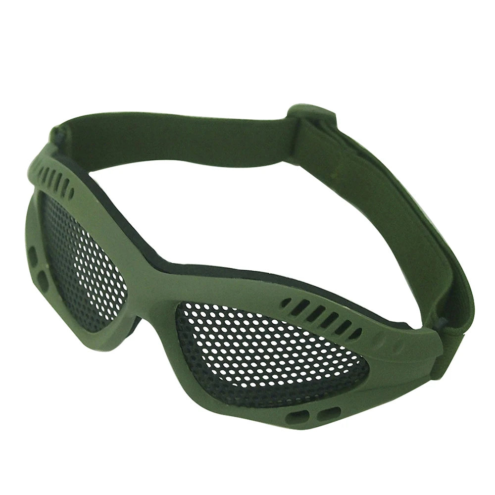 Outdoor Eye Protective Comfortable Airsoft Tactical Glasses Goggles Anti Fog With Metal Mesh/PC Len For Paintball Hunting