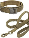 Dog Collar Durable Tactical Leash Set Adjustable Military Pet Collar Leash Medium Large Dog German Shepherd Training Accessories