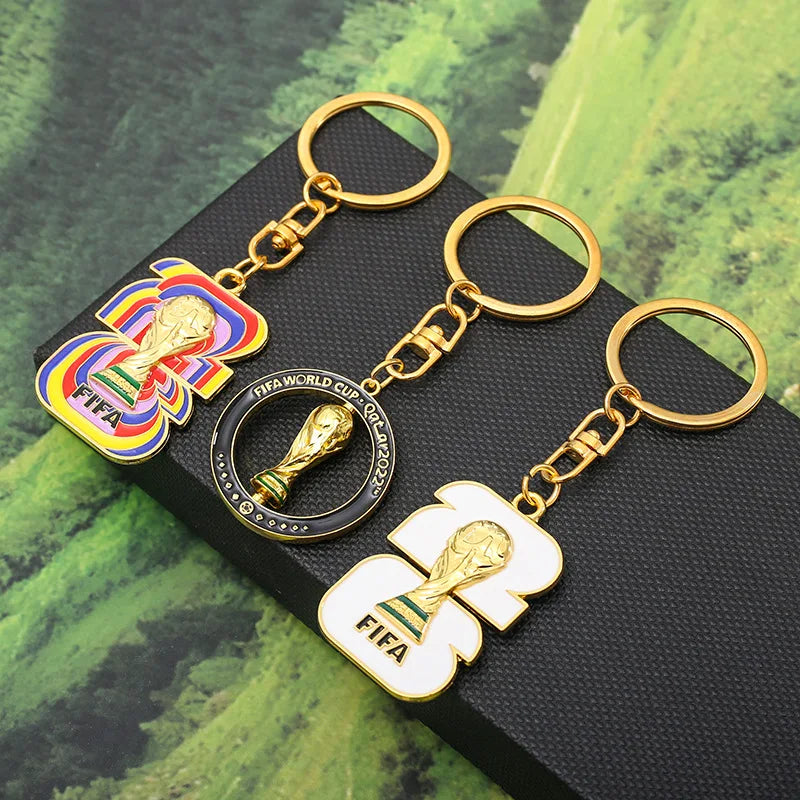 2026 World Cup Football Fan Metal Keychain Soccer Sports Souvenir