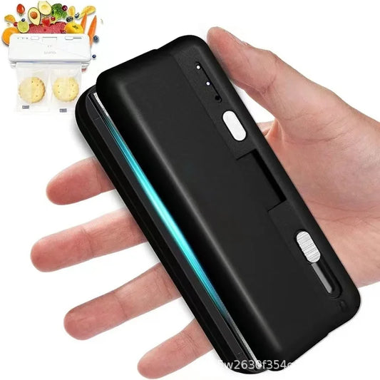 Mini Rechargeable Heat Bag Sealer – Portable Handheld Plastic Bag Sealing Machine for Food Storage & Packaging