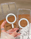 Transparent Magnetic For Magsafe Case For Samsung S25 Ultra S24 Plus S23 S22 5G Shockproof Cover