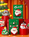 1 Piece Randomly Creative Christmas Series Building Blocks Santa Claus Tree Kawaii Damo Egg Bricks Model Toys For Xmas Gift