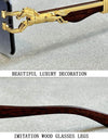 Square Sunglasses For Men New Luxury Vintage Designer Rimless Trendy Fashion Glasses Gafas De Sol Hombre