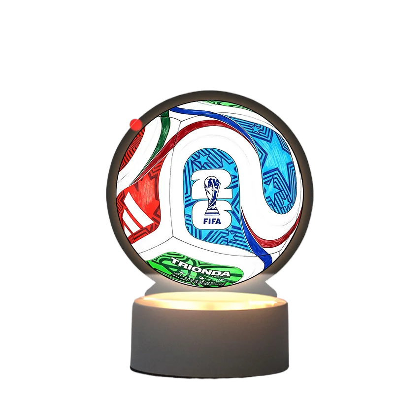 2026 Football Mascot Trophy LED Night Light Desktop Lamp Collectible Decoration