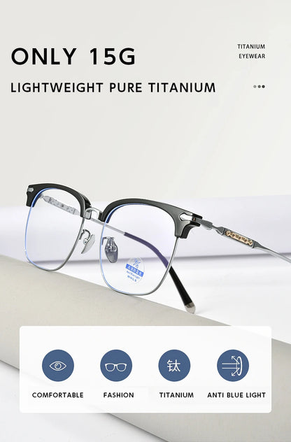 HONGMEI Ultra-light Myopia Prescription Glasses Optica Eyeglasses Hyperopia Reading High Quality Large Frame Square Retro Custom