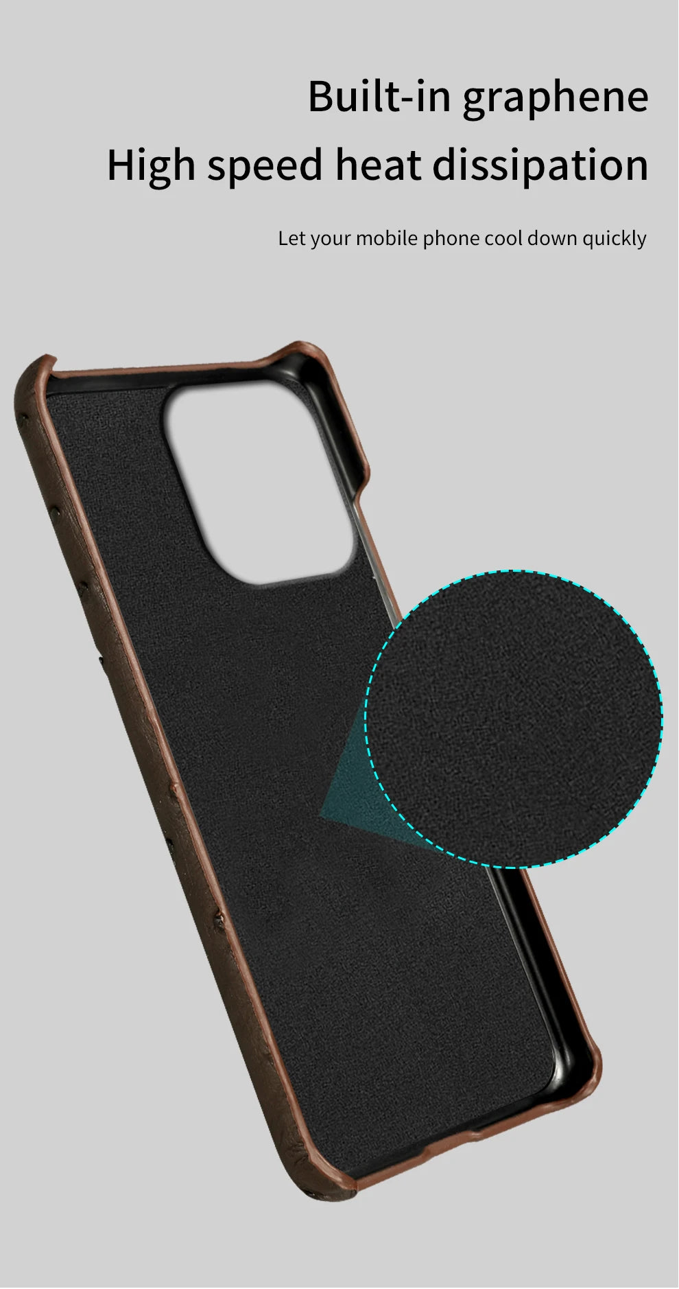 100% Natural Ostrich Leather Phone Case for iPhone 16 15 14 Pro Max 14Pro 16 Plus 15Pro 16Pro luxury Back Cover