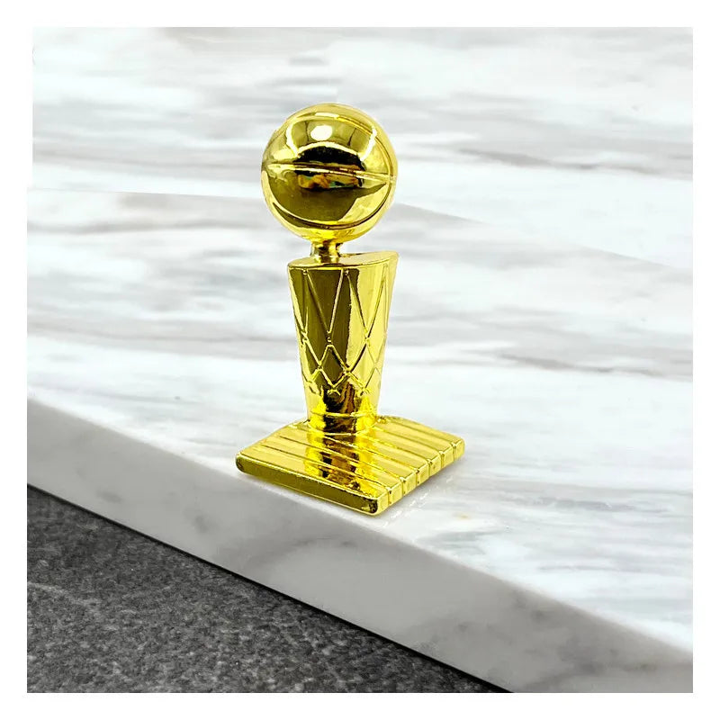Football Trophy Metal Keychain Soccer Fan Collectible Pendant Gift