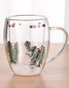 1/2/4PCS Double Wall Clear Glass Coffee Mugs Double Insulated Glass Cup For Hot Cold Beverages Cappuccino Espresso Cup