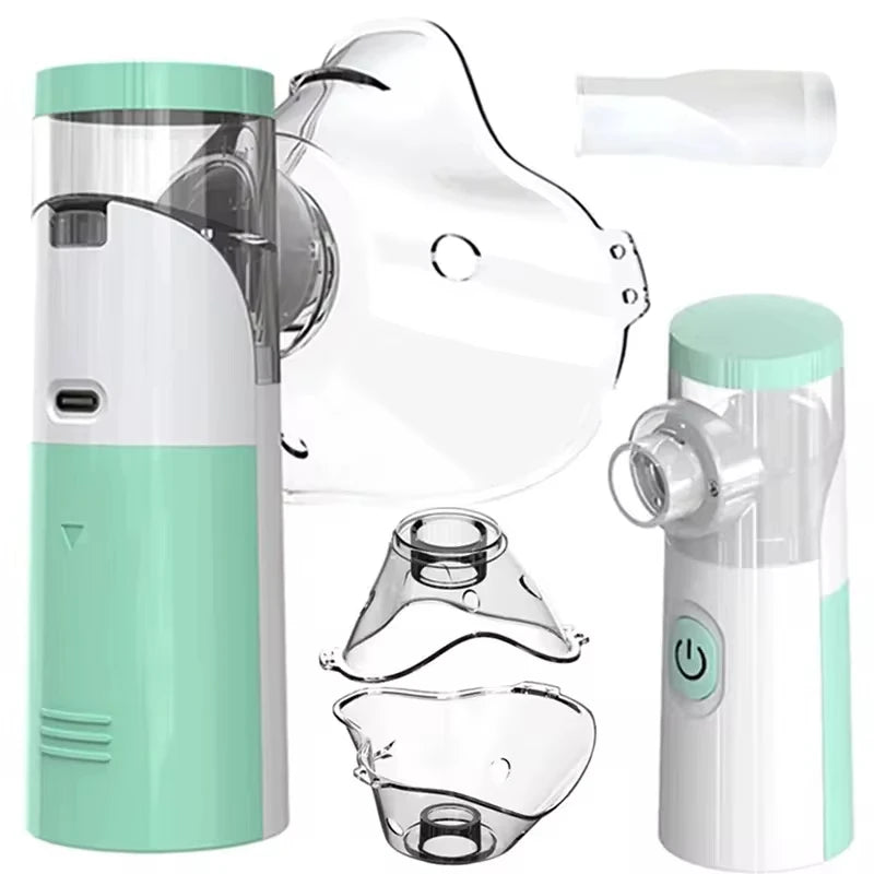 USB Medical Silent Mesh Nebulizer Handheld Asthma Inhaler Atomizer for  Adult Health Care Mini Portable Humidifier