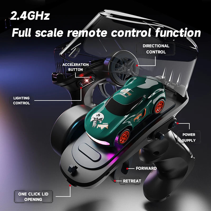 2.4G Drift Rc Car 4WD Remote Control Car Four Wheel Drive Radio Controlled Mini GTR Racing Model Boy Toy Gift