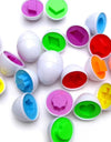 12/6 PCS Montessori Learning Education Math Smart Eggs 3D Puzzle Game For Children Popular Toys Jigsaw Mixed Shape Tools