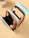 Handbag Touch Screen Cell Phone Purse Shoulder Bag Female Cheap Small Wallet Soft Leather Crossbody