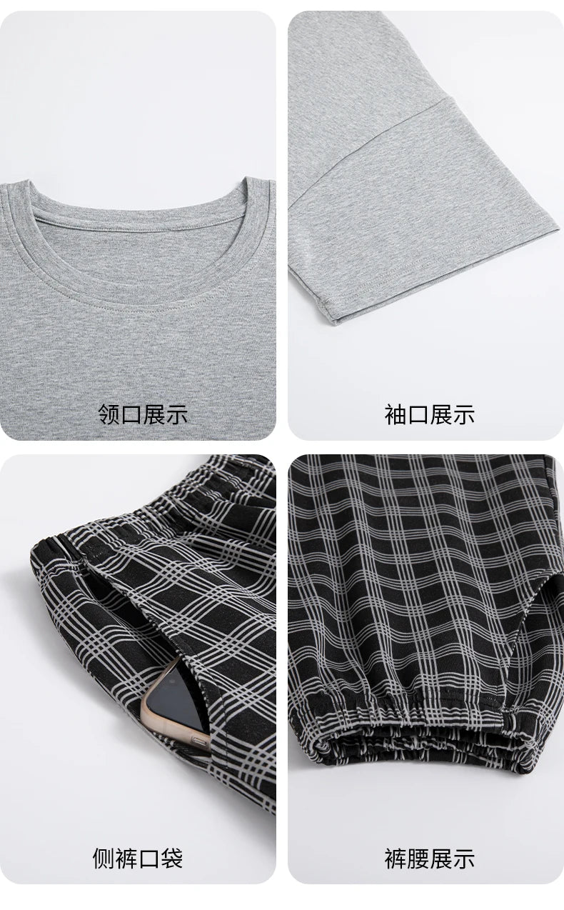 2-Pcs Women’s Cotton Pajama Set – Breathable Short Sleeve Summer Sleepwear with Cute Prints