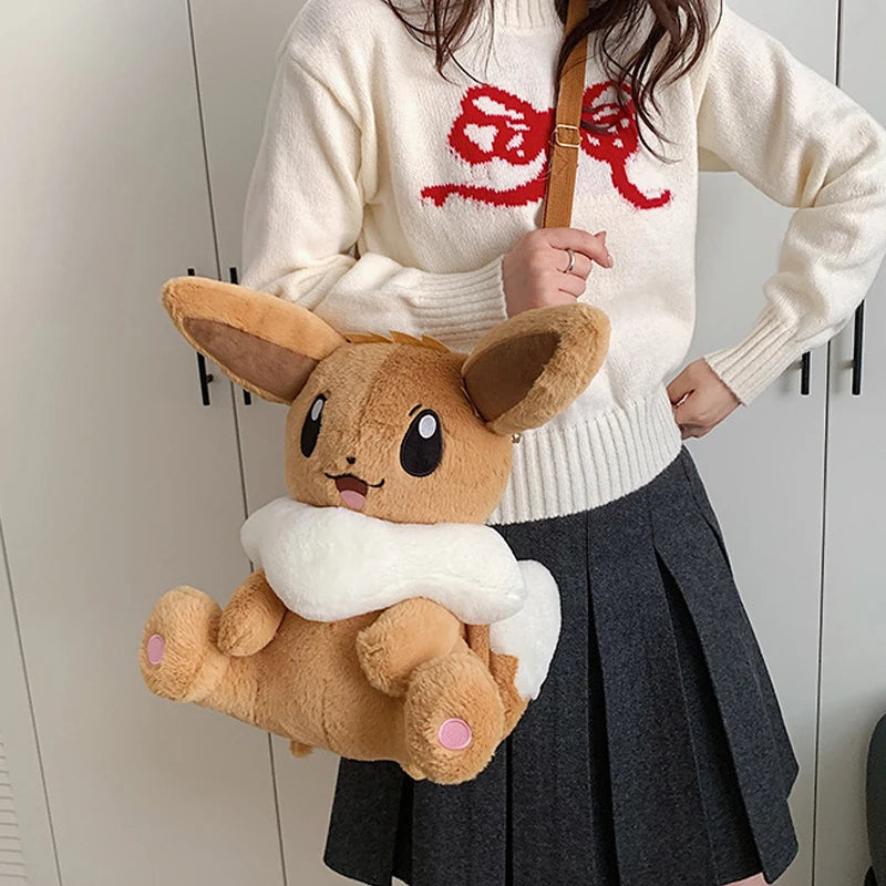 Kawaii Character Plush Backpack Soft Shoulder Bag