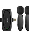 3-in-1 Wireless Lavalier Microphone for iPhone Android PC Computer Camera Real-time Monitoring  Noise Reduction Mic