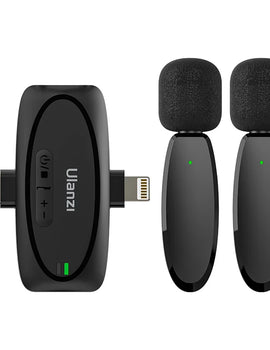 3-in-1 Wireless Lavalier Microphone for iPhone Android PC Computer Camera Real-time Monitoring  Noise Reduction Mic
