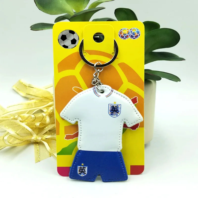 Football Jersey Keychain Soccer Team Shirt Bag Charm Sports Souvenir