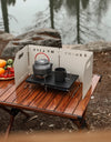 Outdoor Camping Spider Stove Table Folding Portable Mini Table Insulated Stainless Steel Heating BBQ Gas Stove Bracket