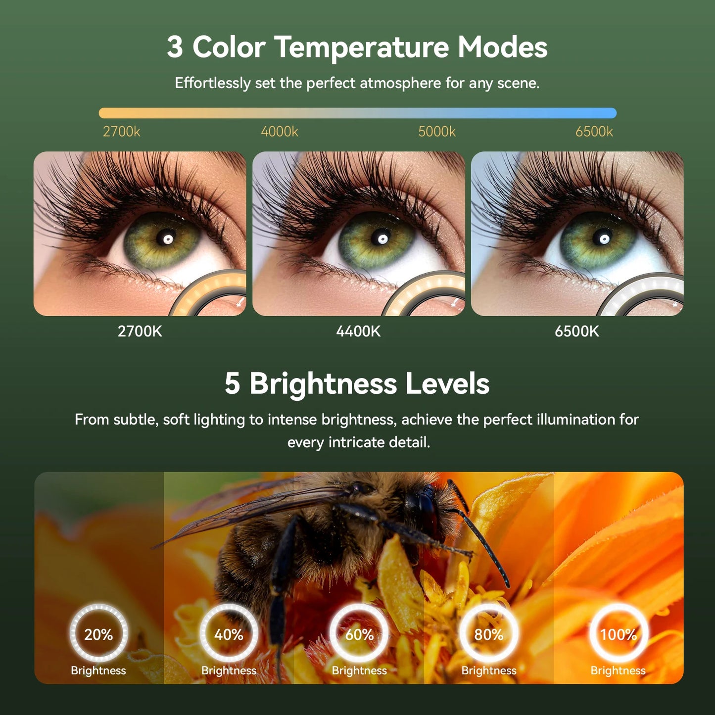10X to 20X Zoom Macro Smartphone Lens with Fill Light