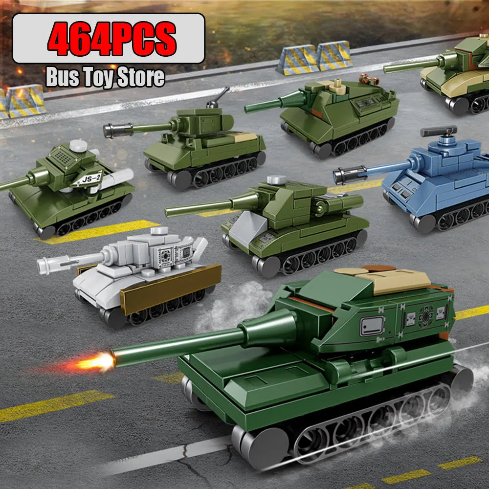 Aircraft Tank Aircraft Carrier MODERN EOLIPMENT MODERN WAR INFORMATION WW2 Military Model Building Blocks Bricks for Boy