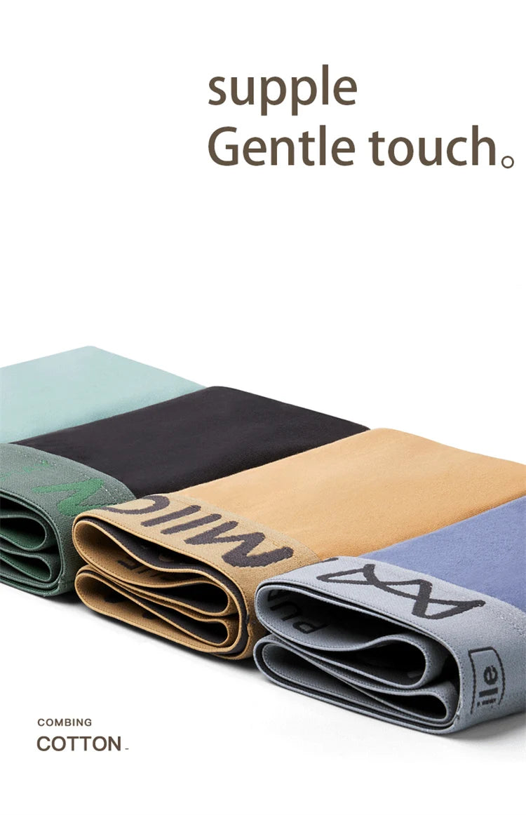 3-Pack Men’s Cotton Graphene Boxers – Soft, Antibacterial, 4XL Underwear