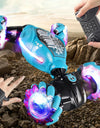 4WD RC Drift Car With Music Led Lights 2.4G Gesture Radio Remote Control Spray Stunt Car 360° Rotating Climbing Car Toys Gift