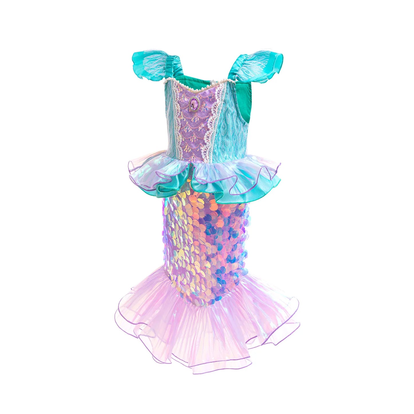 New Girl Dresses Princess Costume Kids Mermaid Cosplay Costume Kids Carnival Birthday Party Prom Costume Party Dresses For girls