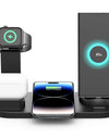 5 In 1 Wireless Charger Stand Pad For iPhone 15 14 13 Apple Watch Airpods Desk Phone Chargers Fast Charging Dock Station