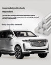 Diecast 1:32 Cadillac Escalade SUV Alloy Model Sound And Light Pull Back Toy Accessories For The Car Birthday Present For Boys