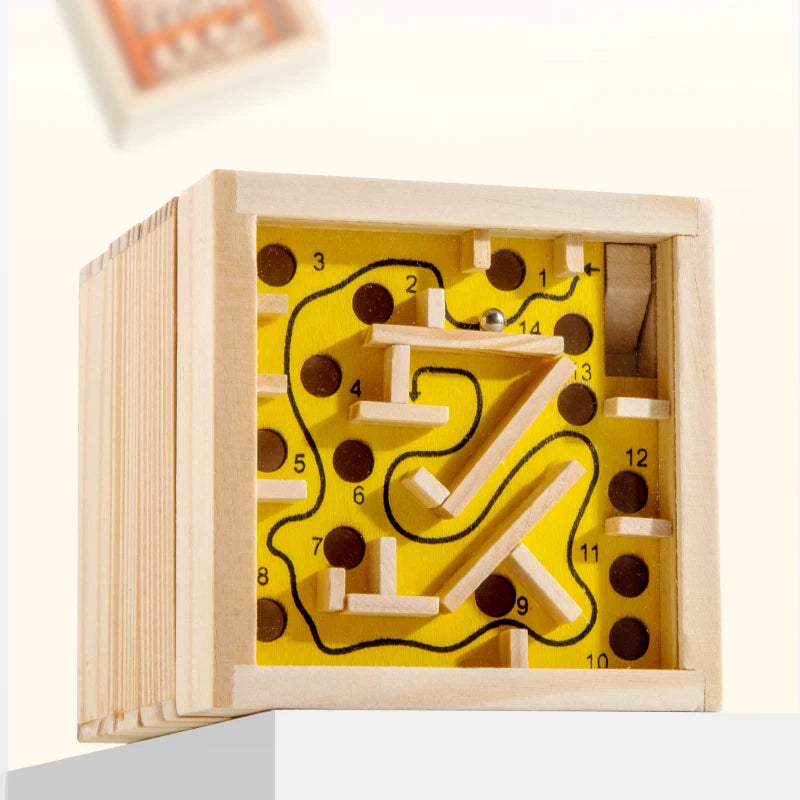 Wooden Balance Rolling Ball Maze Board Puzzle Game
