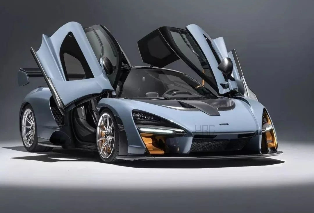 1/32 Diecasting Alloy Senna Sports Car Models Toys Simulation Vehicles with Sound Light Pull Back Supercar Toys