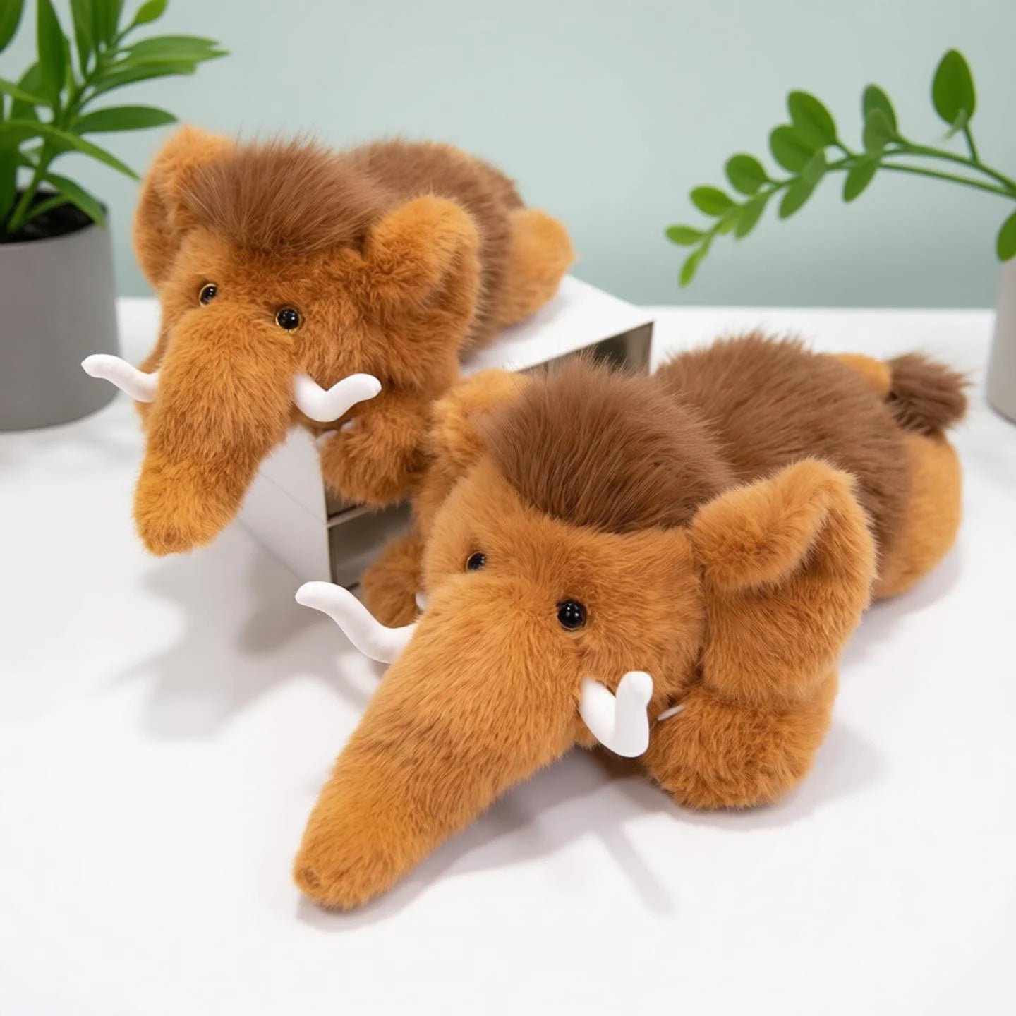 Mammoth Plush Stuffed Animal Soft Elephant Pillow