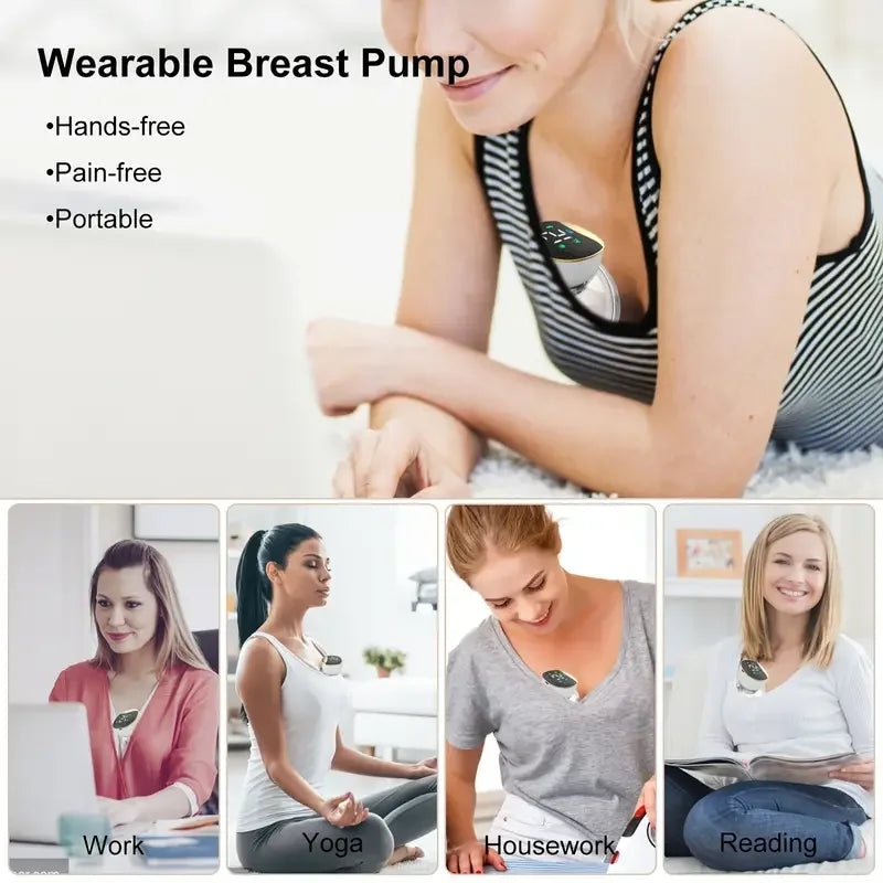 Wearable Hands-free Device Auto Suck 180ml Bottles Silicone Free Care Single Wearable Milk  Breastfeeding Breast Pump