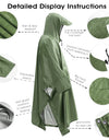 3 In 1 Outdoor Military Waterproof Raincoat Rain Coat Men Raincoat Women Awning From The Rain Motorcycle Rain Poncho Picnic Mat