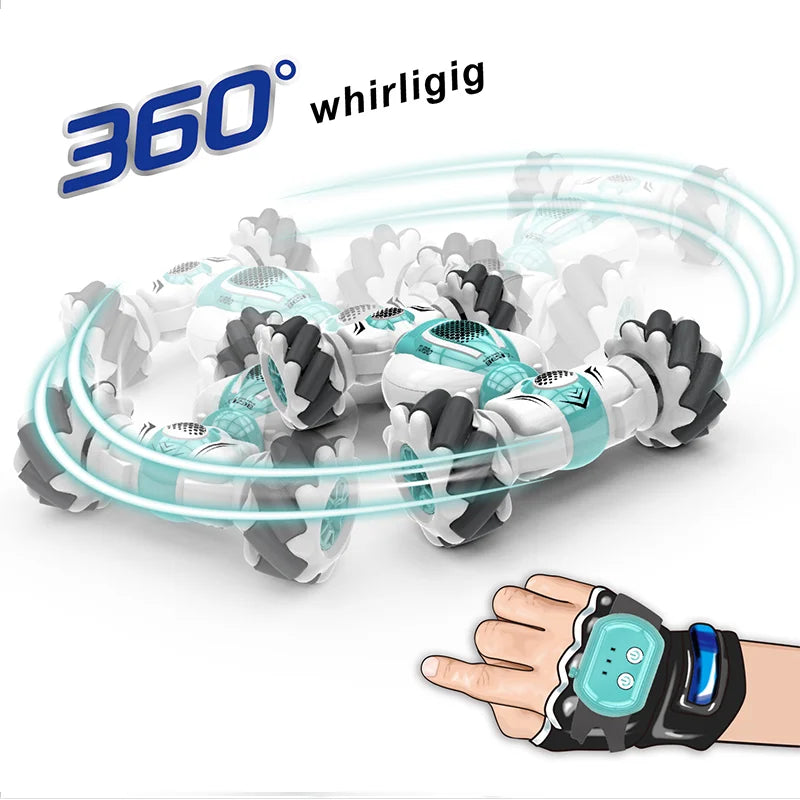 Gesture Sensor Remote Control 4WD Transforming Stunt Drift Car