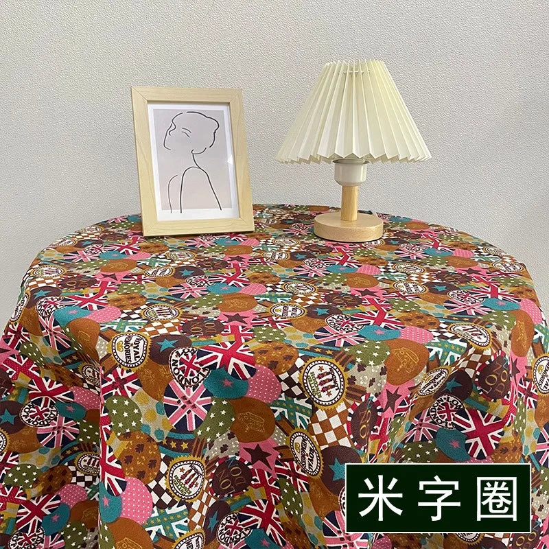 1M/2M/3M Factory spot supply printing canvas fabric, Handmade DIY sewing tent tablecloth, luggage and bags, home textile fabric