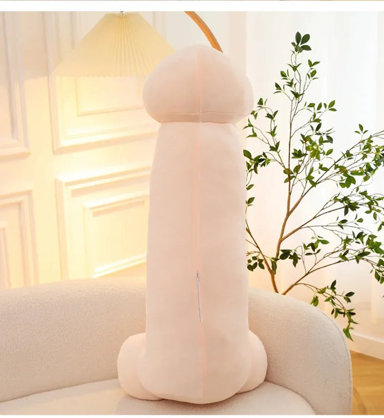 105cm Big Size Trick Penis Plush Kawaii Soft Simulation Dick Plushie Real-life Penis Pillow Sexy Hugging Pillow Girlfriend Gifts