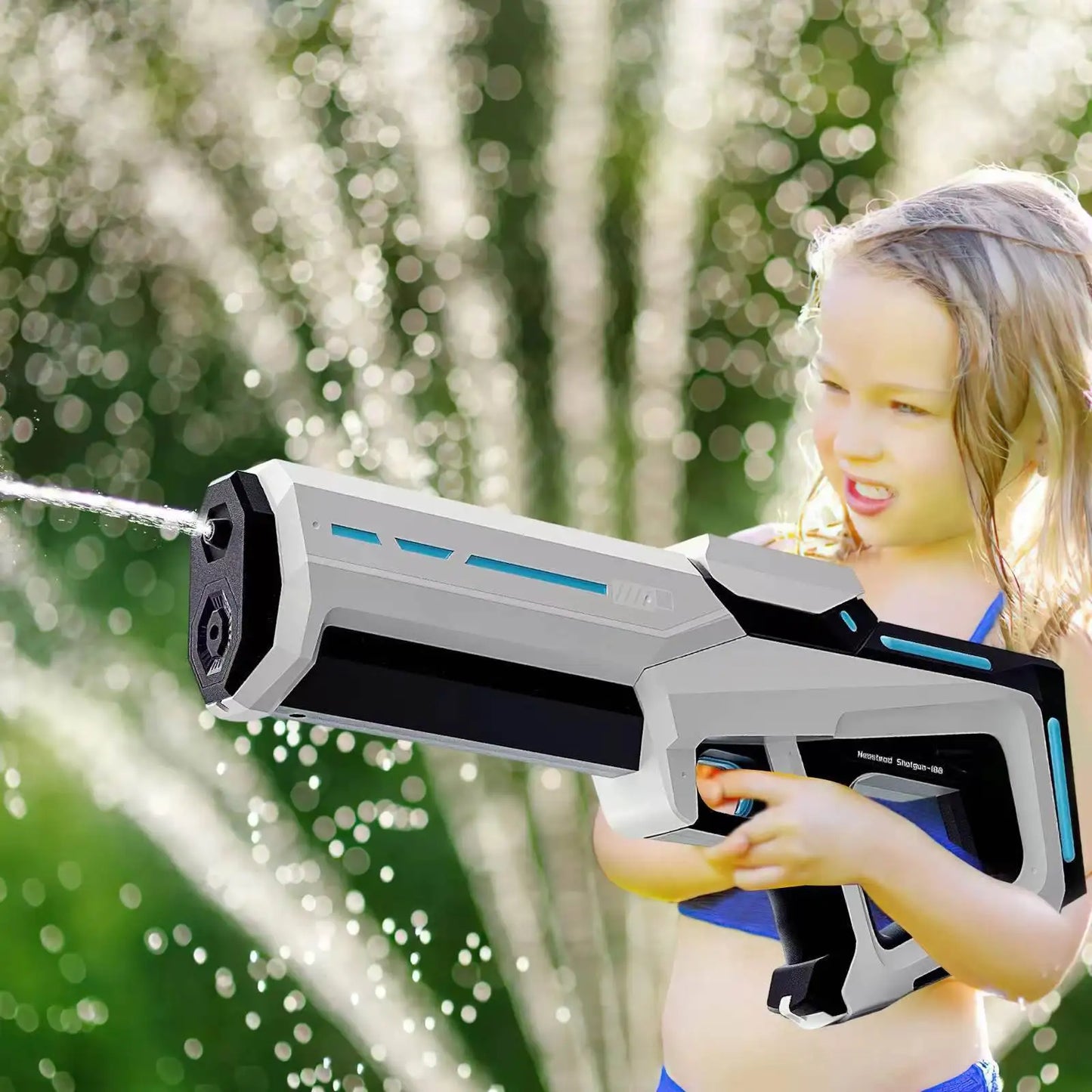 Electric Automatic Suction Water Gun Rechargeable Water Blaster for Outdoor Beach and Pool Activities