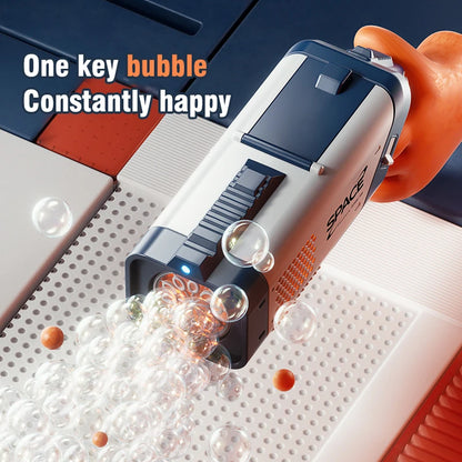 Electric Bubble Gun Kids Toy Bubbles Machine Automatic Soap Blower with Light Summer Outdoor Party Games