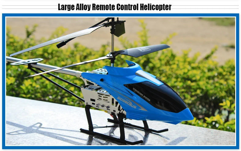 Rc Helicopter With Remote Control Extra Durable Big Plane Toy For Drone Model Outdoor 3.5CH 80cm Aircraft Large Helicopter