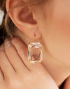 Transparent Resin Pendant Hanging Earring For Women Bohemia Trendy Geometric Square Acrylic Drop Dangle Earrings