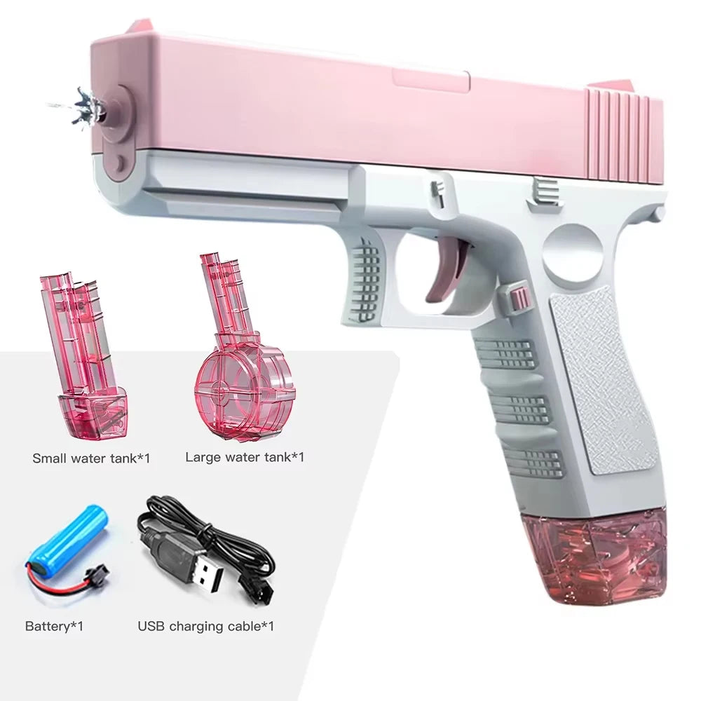 Electric M416 Water Gun with Full Automatic Shooting – Rechargeable Summer Outdoor Water Blaster
