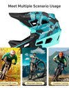 Full Face Mountain Bike Helmet Adult Racing Downhill MTB Helmet for Men/Women Adult Mountain Bike Helmet with Visor Over 31 Vent