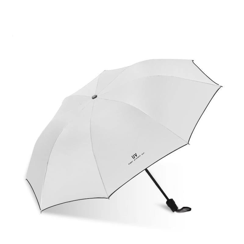 Compact Portable Folding Umbrella UV Protection Strong Wind Resistant Travel Rain Umbrella for Men and Women