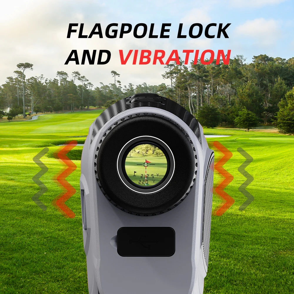 Golf Laser Rangefinder Outdoor Sport 6X Magnification Range Finder Monoculars Telescop Professional Golf Distance Meter