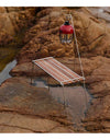 Outdoor Camping Rack Beautiful Practical 304 Stainless Steel Sabilli Wood Folding Family Picnic Rack Small A Table