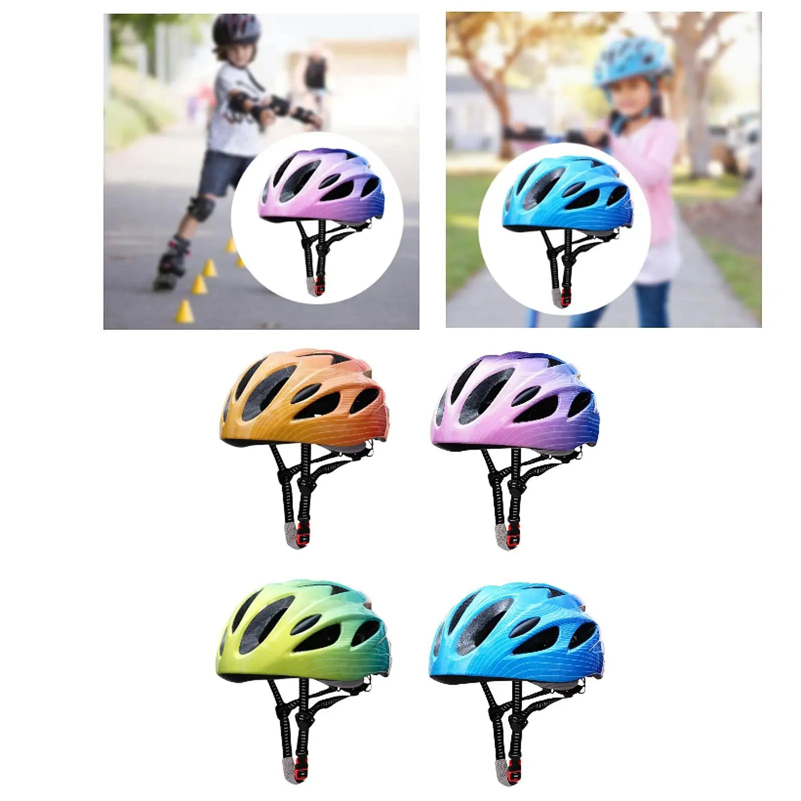 Bike Helmet Head Circumference 52cm-56cm Bicycle Helmet for Outdoor Sports Riding Rock Climbing Bicycling Roller Skating